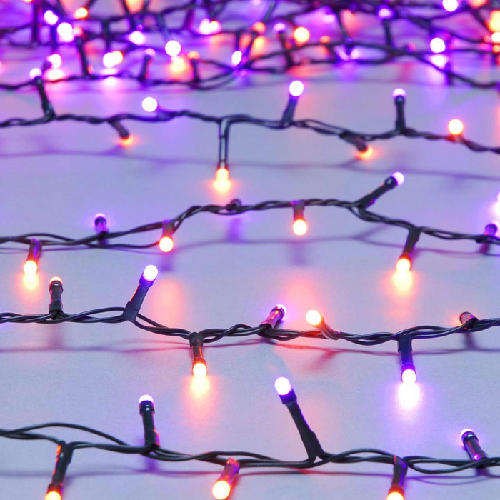 Festive Halloween Glow-Worm String Lights 520 LED's