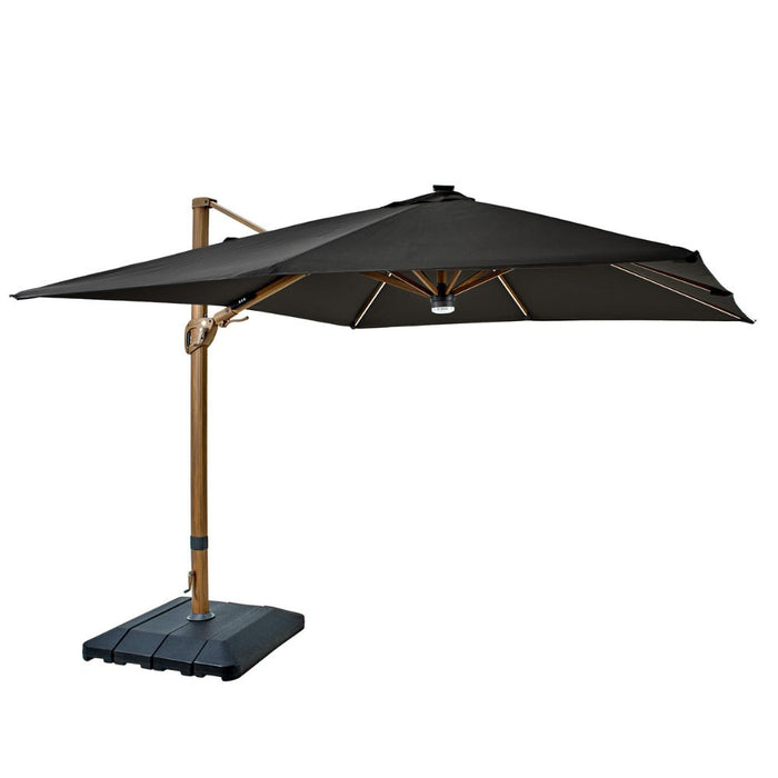 Hartman Seychelles 3m Square Cantilever Parasol with Bluetooth Speaker