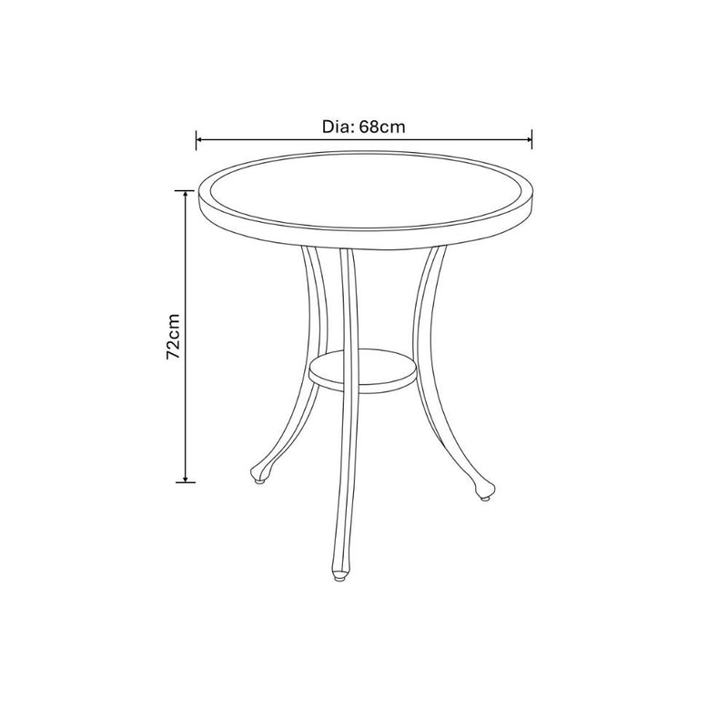 Hartman Grey Berkeley Bistro Set