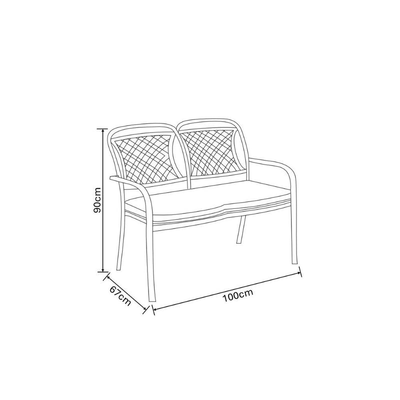 Hartman Berkeley High Back Bench Maize