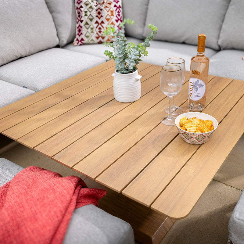 Hartman Sahara Square Casual Dining Set with Adjustable Table