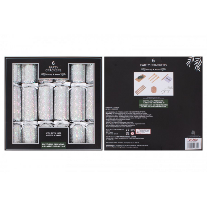 Harvey & Mason Full Holographic Christmas Crackers