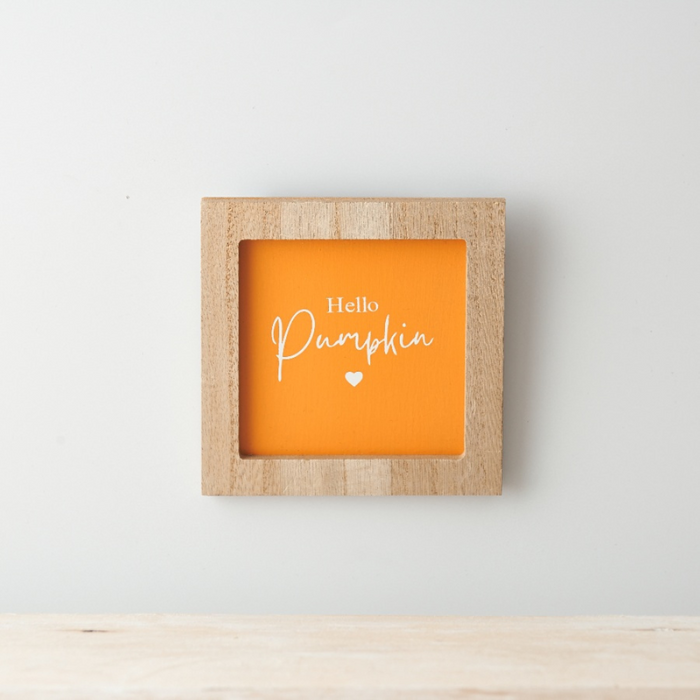 Hello Pumpkin Plaque