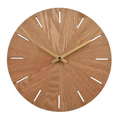 Interval Light Wood Wall Clock 30cm
