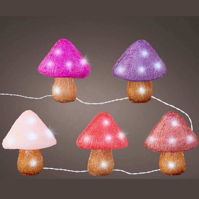 Lumineo LED Acrylic Mushroom Set (5pcs)