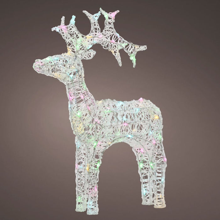 Kameingk LED Acrylic Reindeer Multicolour 90cm