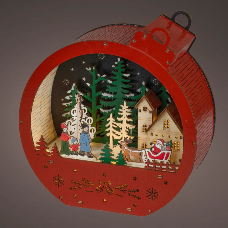 LED Warm White Christmas Scene