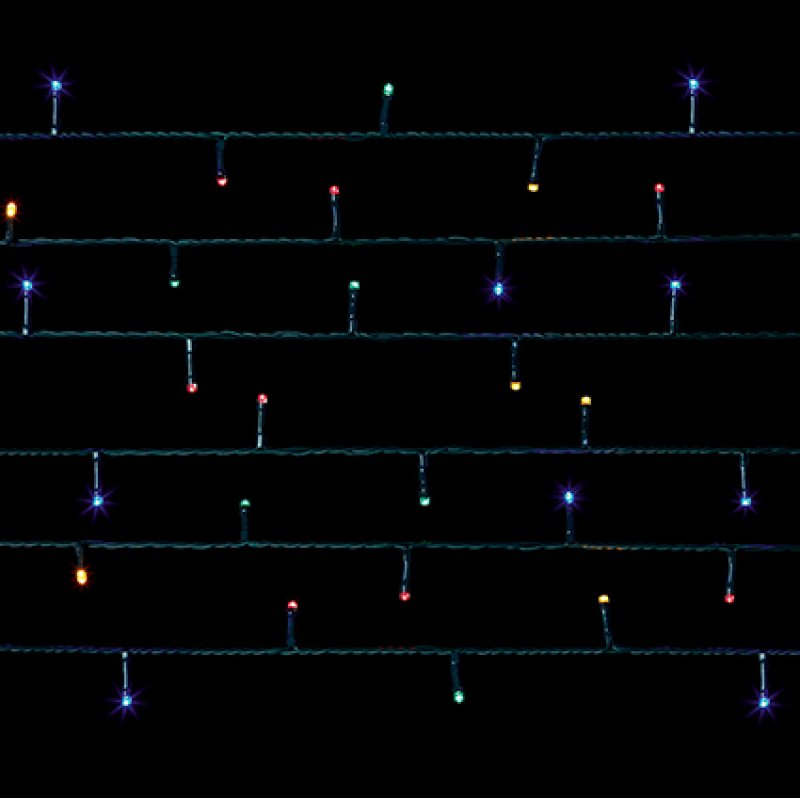 Premier Plug In Christmas Lights (Mains Powered) – Multicolour LED String Lights