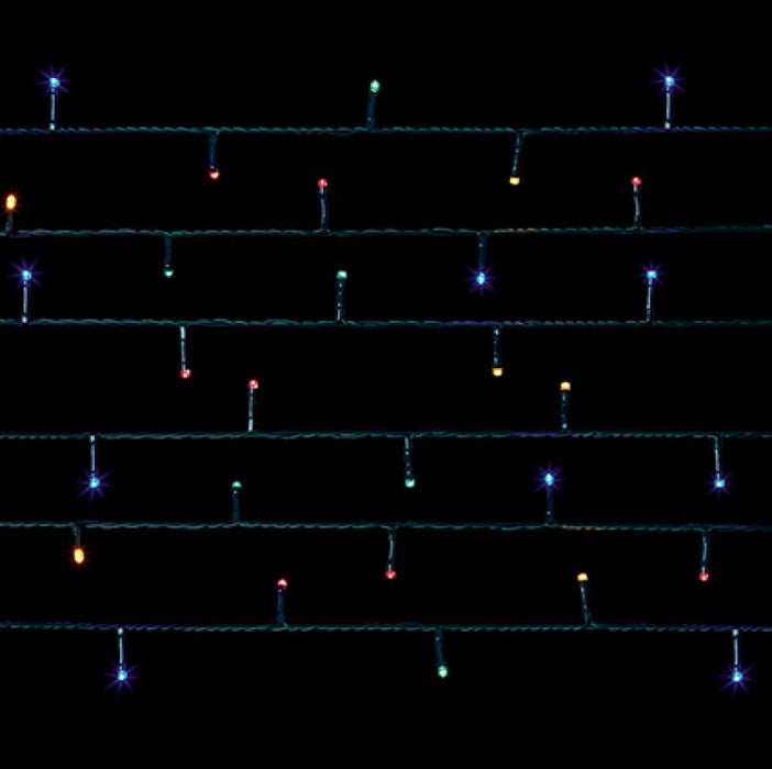 Multi Action LED Supabrights String Lights Multicolour With Timer