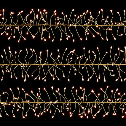 Premier Plug In Rose Silver Wire Garland l(Mains Powered) - Warm White 430 LED String Lights
