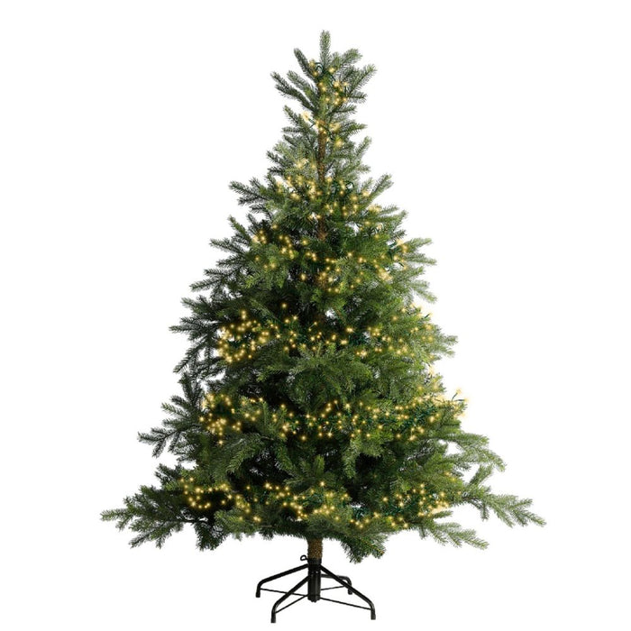 Premier Plug In Christmas Lights (Mains Powered) – Soft Gold LED Cluster String Lights