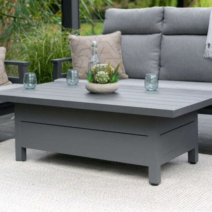 LG Outdoor Barcelona Lounge Dining Set with Adjustable Table