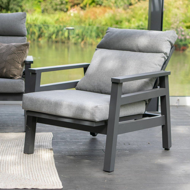 LG Outdoor Barcelona Lounge Dining Set with Adjustable Table