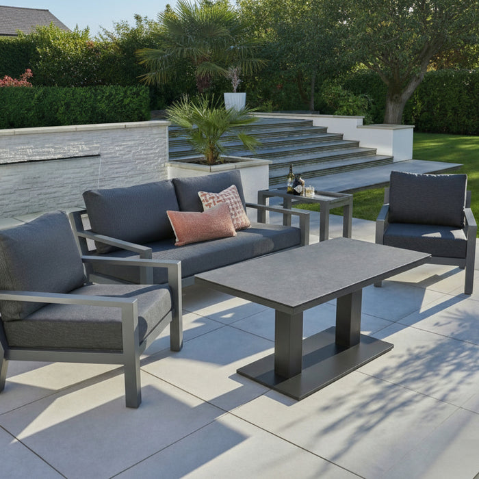 LIFE Timber Lounge Set With Adjustable Zeb Table