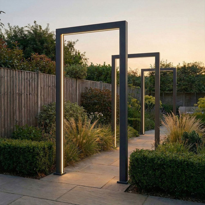Set of 3 Legacy PergolArch Aluminium RGBW LED Garden Archway