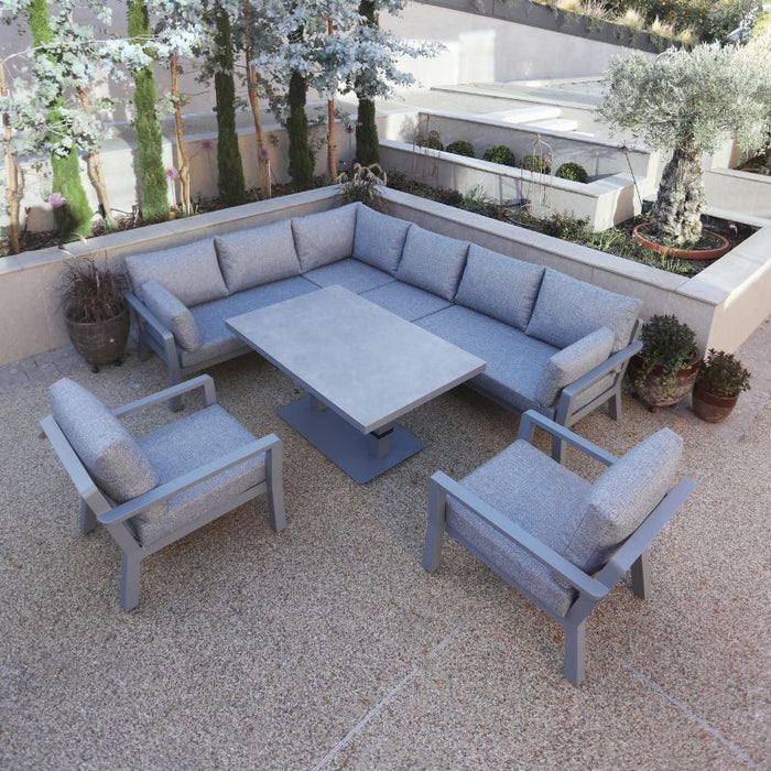 Supremo Logan Corner Modular Set With Adjustable Table