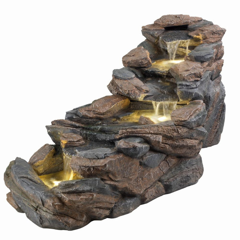 Lumineo 163cm Rock Water Fountain