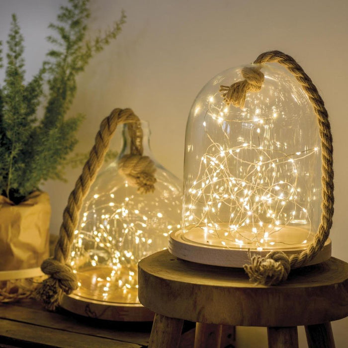 Lumineo 100 LED String Lights Warm White - Silver Wire