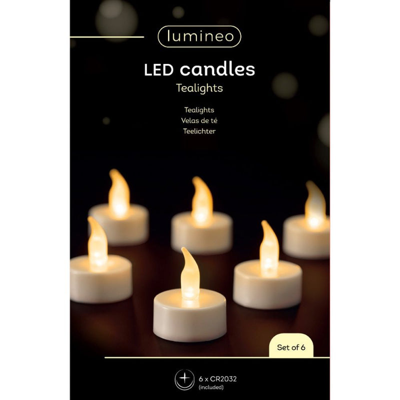 Lumineo LED Candle Tealights - 6pcs