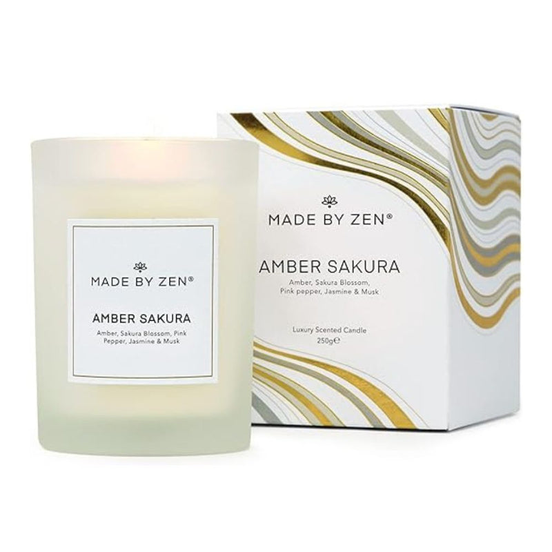 Made By Zen Amber Sakura Candle 250g
