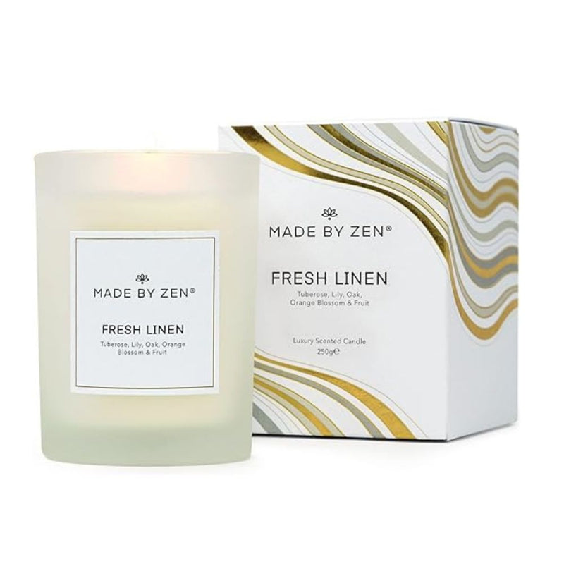 Made By Zen Fresh Linen Candle 250g