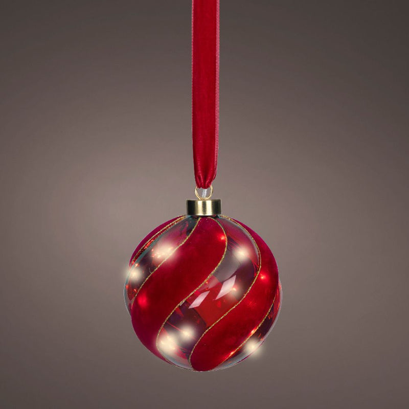 Micro LED Hanging Ball - Red/Warm White