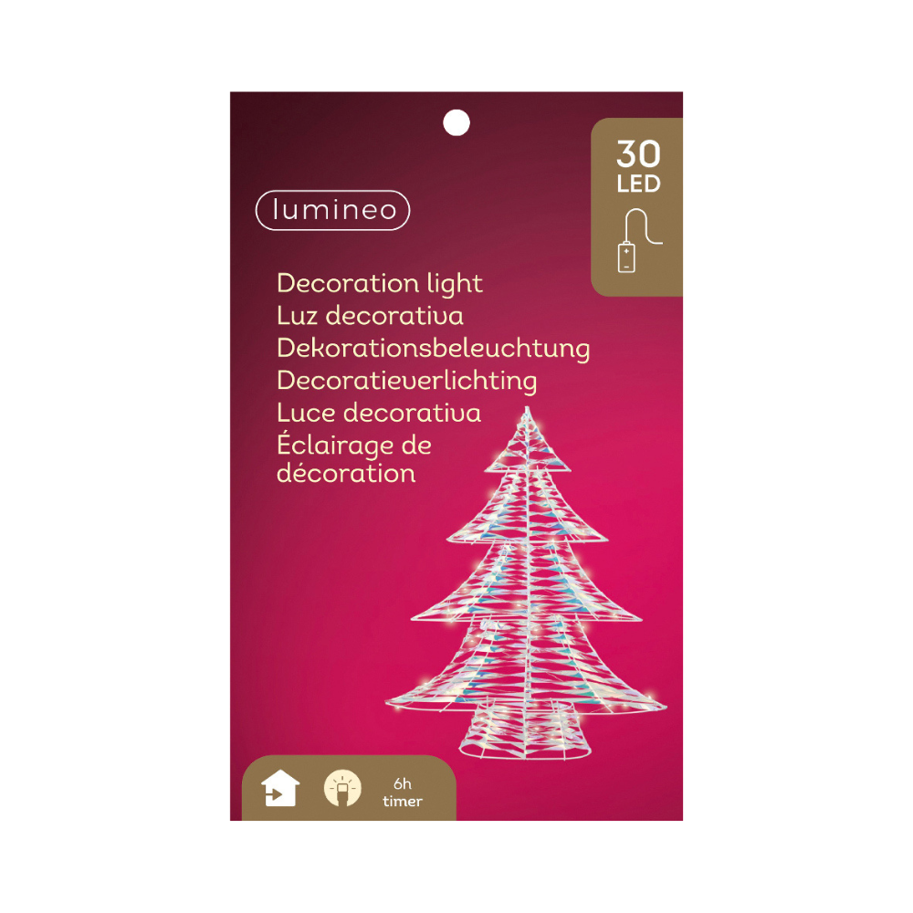 Lumineo Micro LED Iridescent Christmas Tree — Newbank Garden Centre