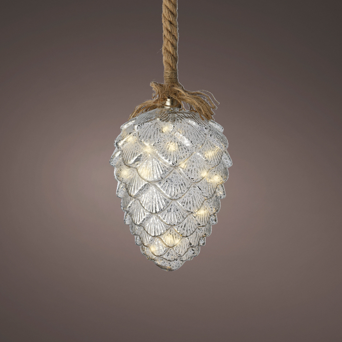 Lumineo Micro LED Pinecone On Rope