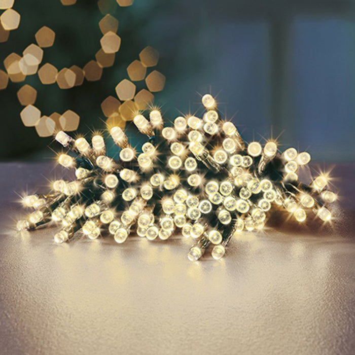 Multi Action Battery LED Lights With Timer Warm White