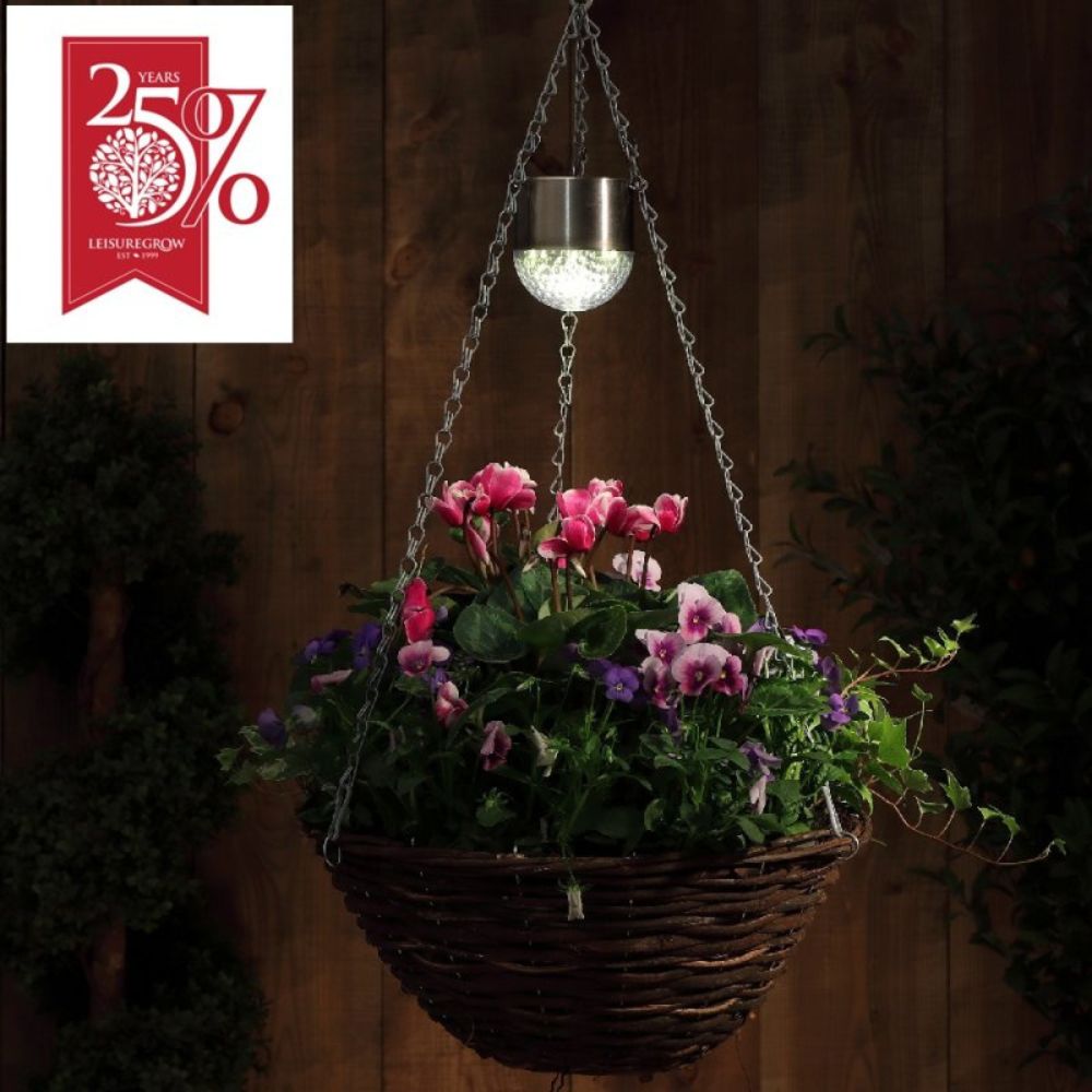 Noma Solar Hanging Basket Lights (2 Pack) — Newbank Garden Centre