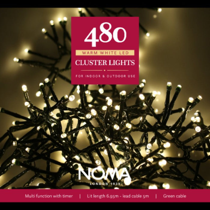 Noma 480 Warm White Cluster Lights
