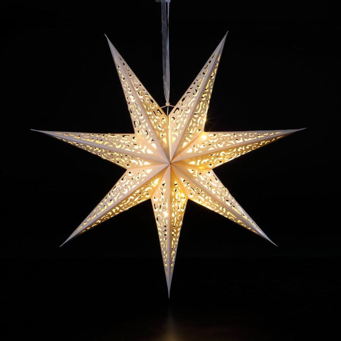 Noma 60cm Paper Shining Star With 20 Warm White LED