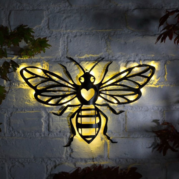 Noma Metal Plaque LED Honey Bee