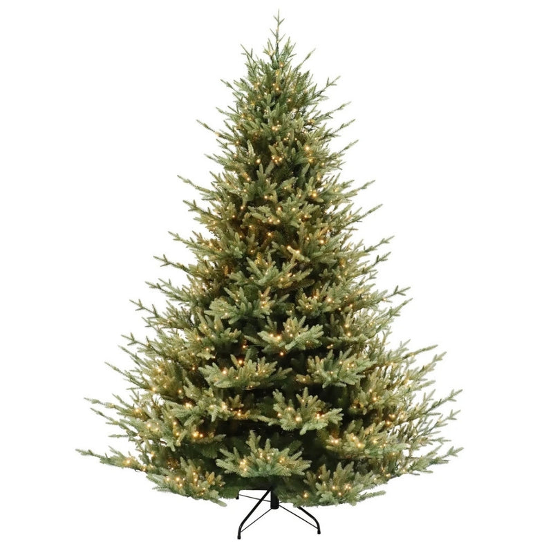 Puleo Nottingham Grand 7ft Prelit Artificial Christmas Tree with Dual Colour Lights