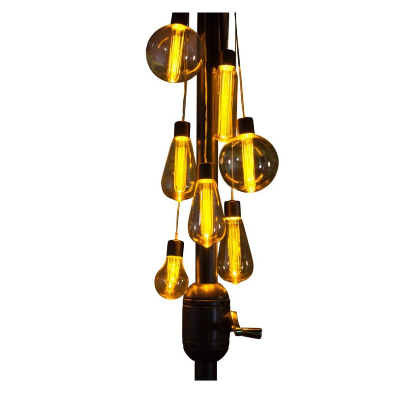 Noma Plastic LED Parasol Cluster Lights