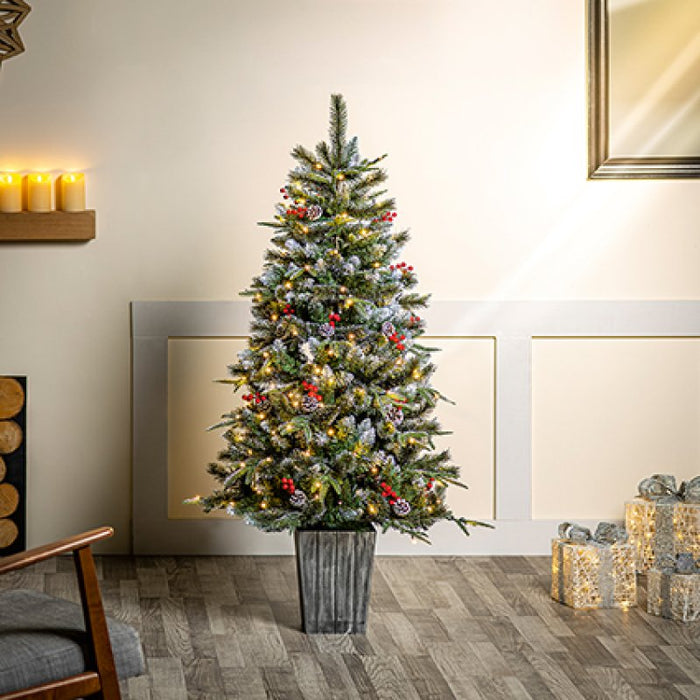 Premier 5ft Prelit New Jersey Spruce Artificial Christmas Tree