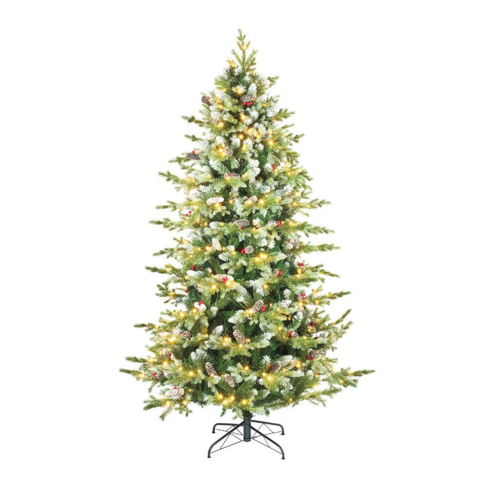 Premier 7ft Prelit Highland Fir Artificial Christmas Tree
