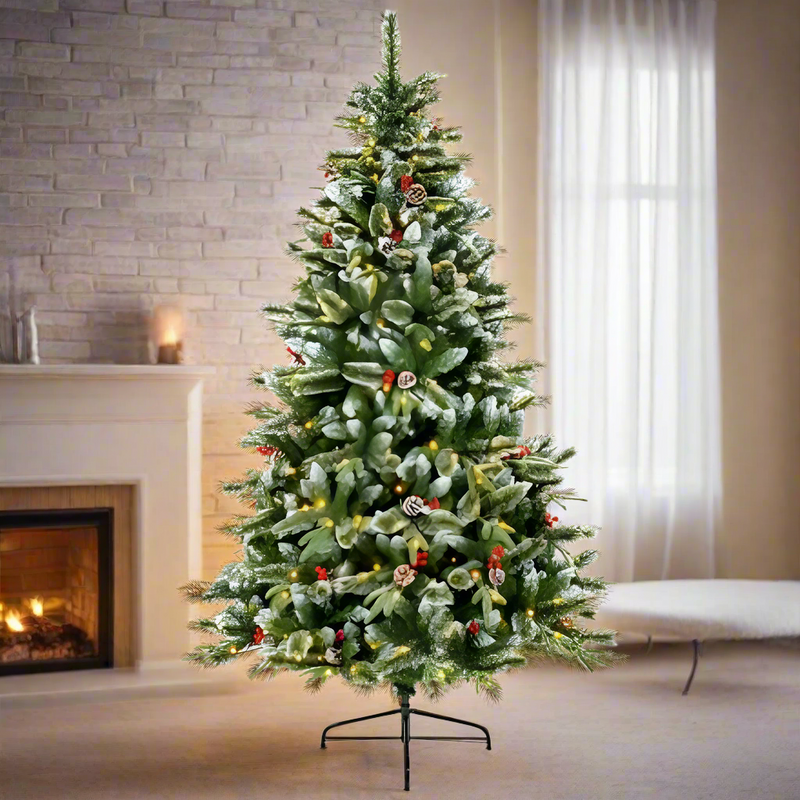 Premier 7ft Prelit New Jersey Spruce Artificial Christmas Tree