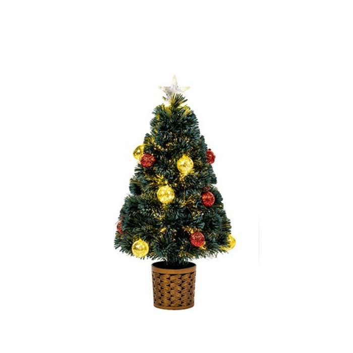 Premier 80cm Fibre Optic Bauble Tree