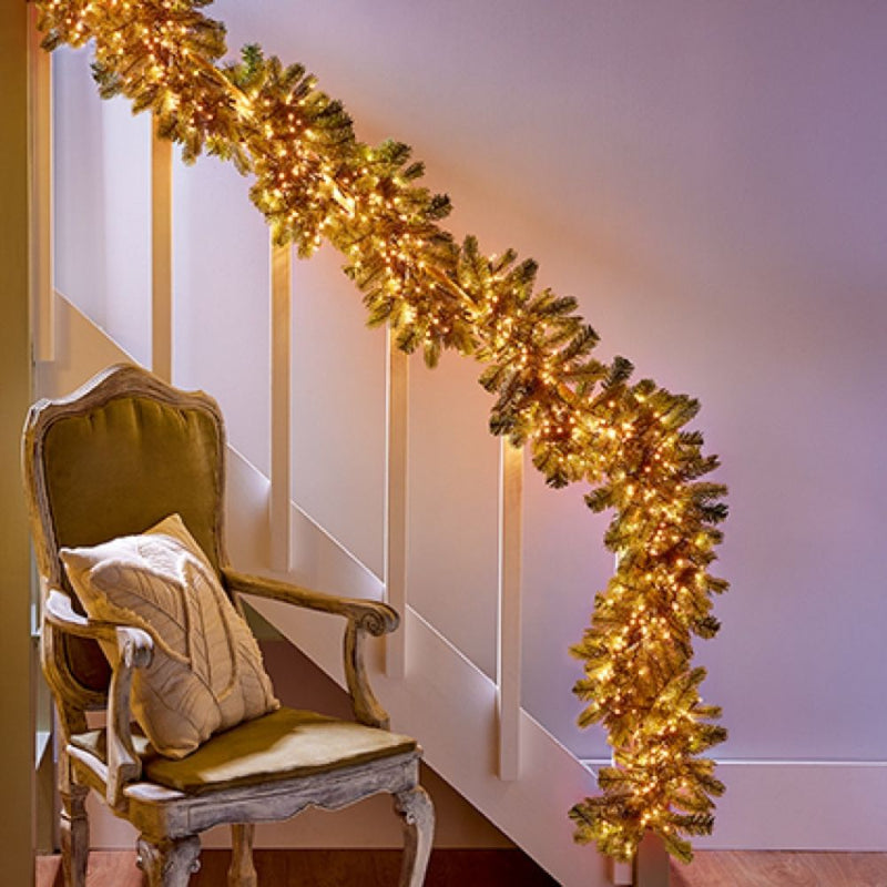 Premier Plug In Christmas Lights (Mains Powered) – Vintage Gold LED Cluster String Lights