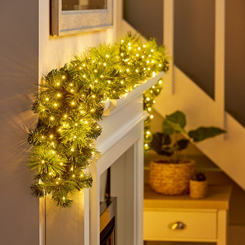 Premier Plug In Christmas Lights (Mains Powered) – Warm White LED Cluster String Lights