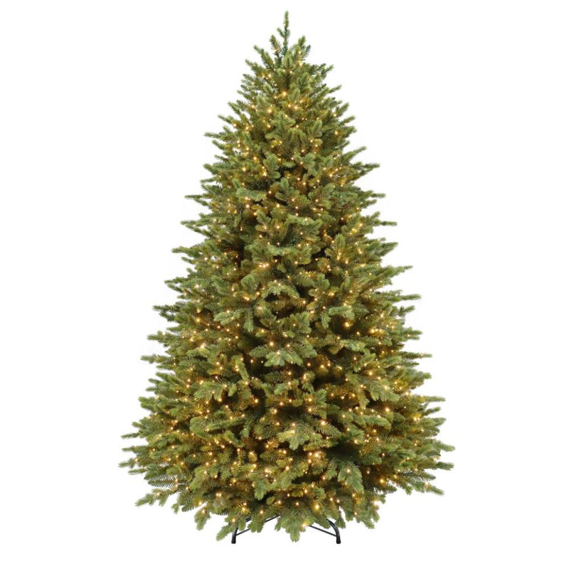 Puleo Grand Belmont Prelit Green Artificial Christmas Tree with Dual Colour Lights