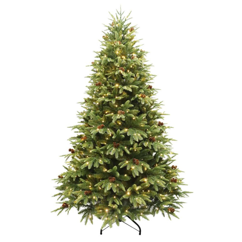 Puleo Parque 7ft Prelit Artificial Christmas Tree with Dual Colour Lights