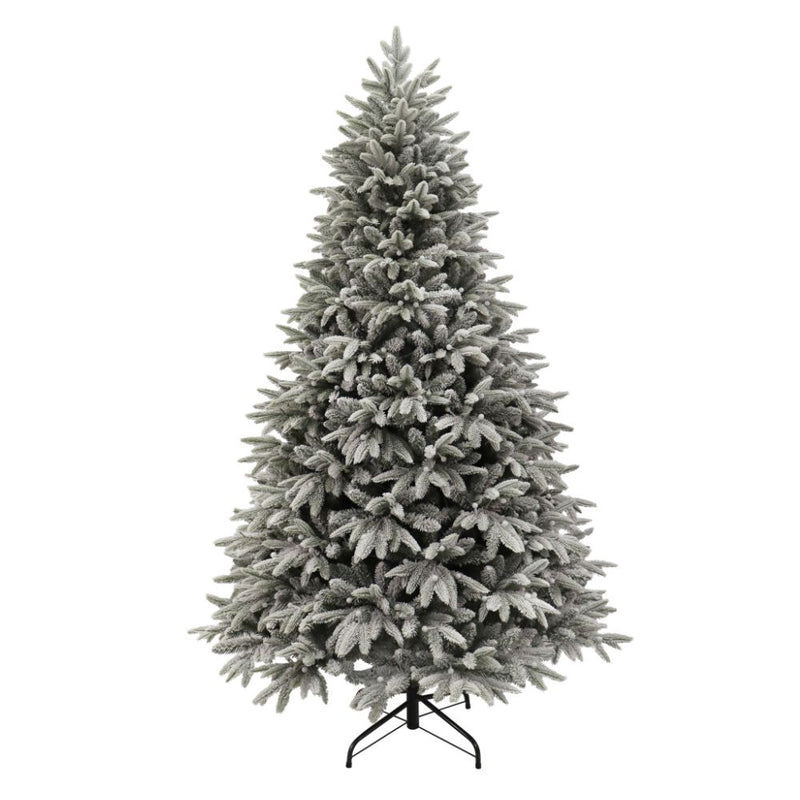 Puleo Parque Flocked 7ft Artificial Christmas Tree