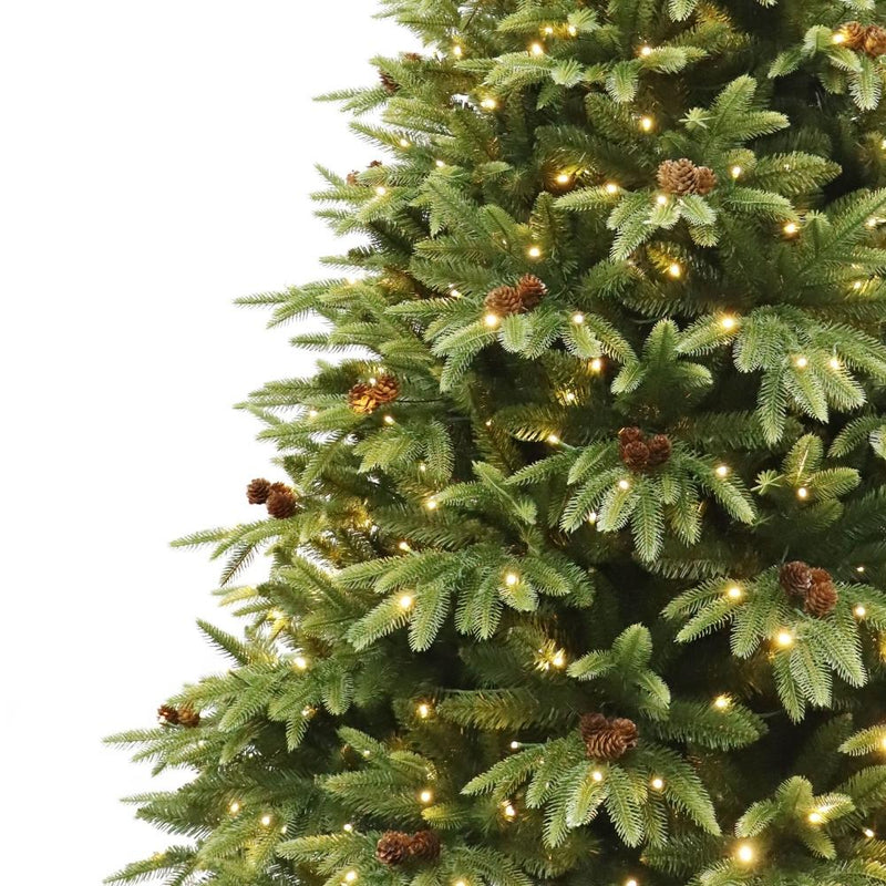 Puleo Parque 7ft Prelit Artificial Christmas Tree with Dual Colour Lights