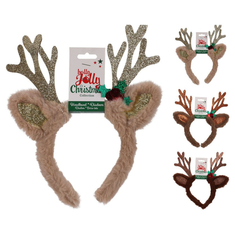 Reindeer with Antler Headband