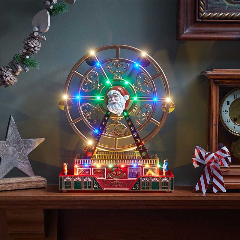 Santa's Ferris Wheel SnowScene