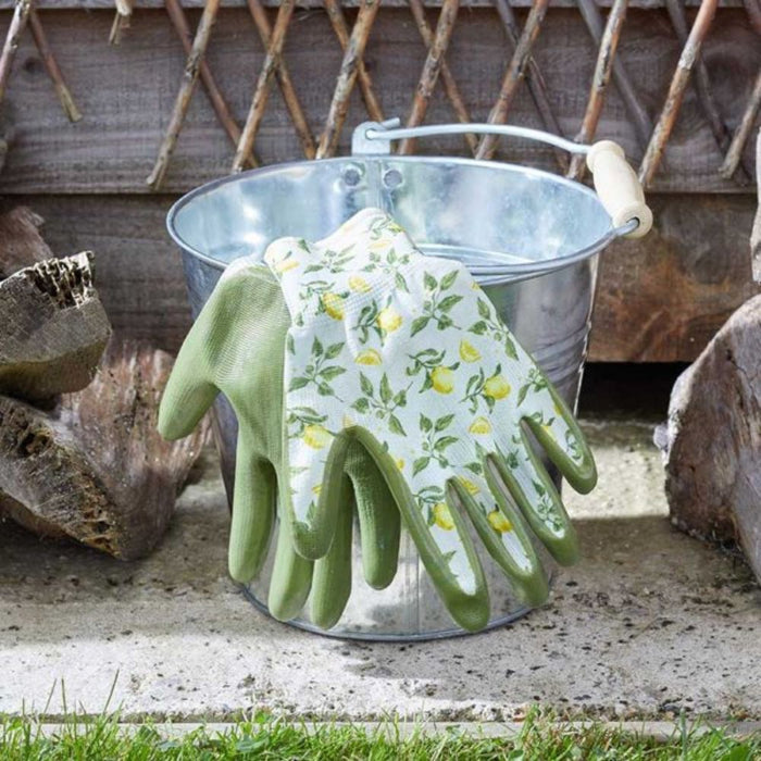 Sicilian Lemon Water Resistant Gardening Gloves Medium