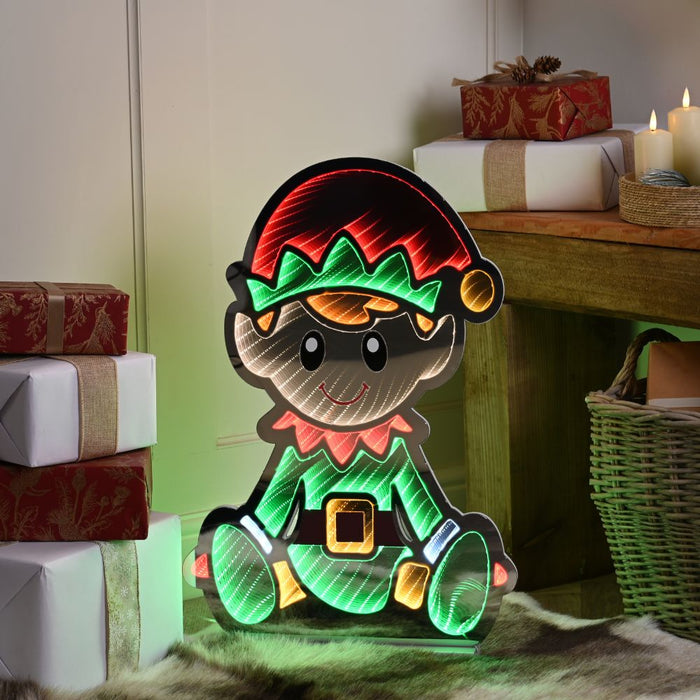 Sitting Elf Infinity Light