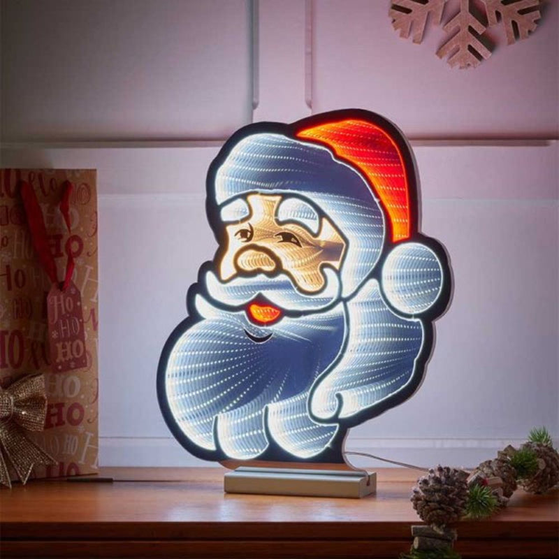Santa Double Sided Infinity Light 30cm